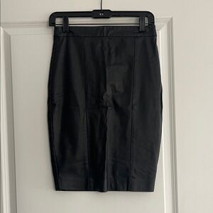 Topshop Black Pencil Skirt